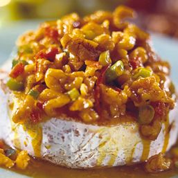 Baked Brie With Curried California Walnuts recipe