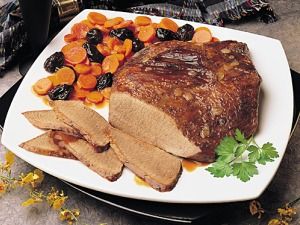 Brisket With Savory Carrots & Prunes recipe