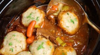 Stew With Parsley Dumplings recipe