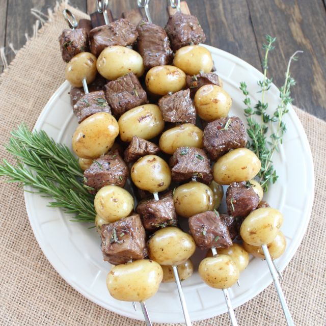 Beef Steak & Potato Kabobs recipe