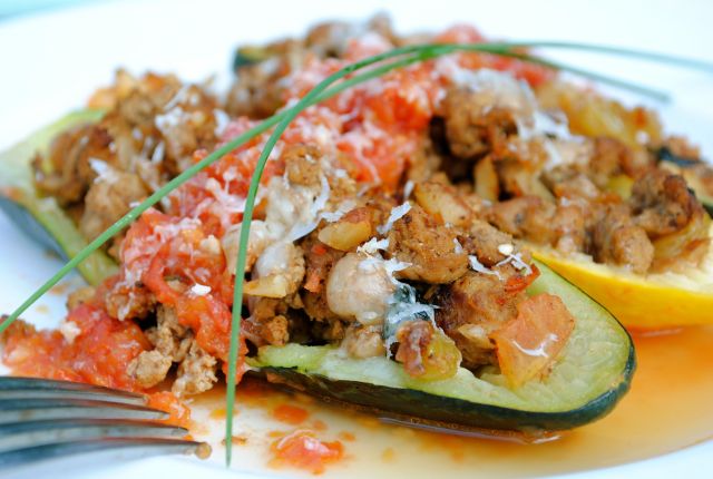 Baked Zucchini Boats recipe