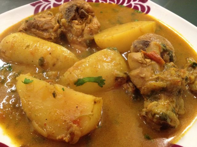 Pakistani Potato Chicken recipe